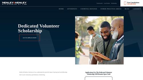 Henley & Henley, Attorneys at Law Dedicated Volunteer Scholarship
