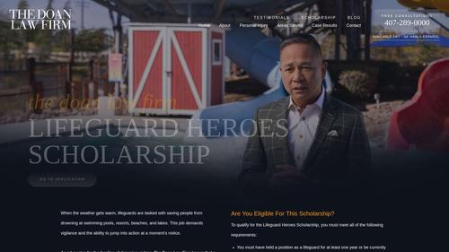 The Doan Law Firm Lifeguard Heroes Scholarship