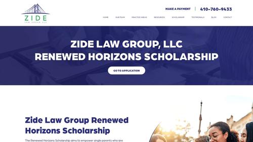 Zide Law Group, LLC Renewed Horizons Scholarship